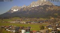 Last daylight view from Sankt Johann in Tirol › North West: Wilder Kaiser