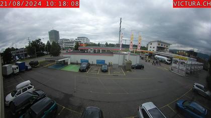 Risch-Rotkreuz: Webcam Rotkreuz Kreisel Coop Tankstelle