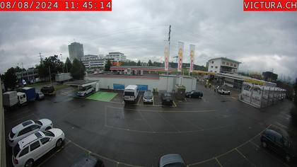 Risch-Rotkreuz: Webcam Rotkreuz Kreisel Coop Tankstelle