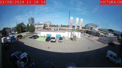 Risch-Rotkreuz: Webcam Rotkreuz Kreisel Coop Tankstelle