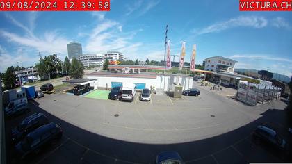 Risch-Rotkreuz: Webcam Rotkreuz Kreisel Coop Tankstelle