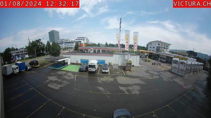 Risch-Rotkreuz: Webcam Rotkreuz Kreisel Coop Tankstelle