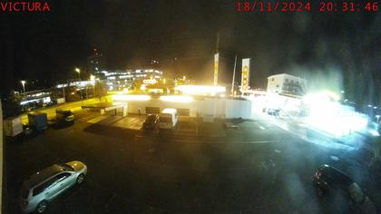 Risch-Rotkreuz: Webcam Rotkreuz Kreisel Coop Tankstelle