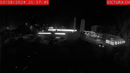 Risch-Rotkreuz: Webcam Rotkreuz Kreisel Coop Tankstelle