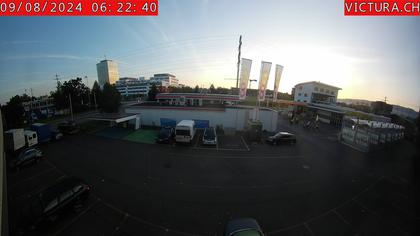 Risch-Rotkreuz: Webcam Rotkreuz Kreisel Coop Tankstelle