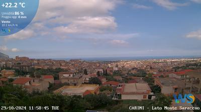 immagine della webcam nei dintorni di Erice: webcam Carini