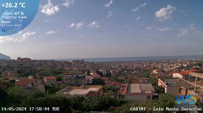 immagine della webcam nei dintorni di Monreale: webcam Carini
