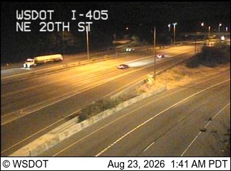 Traffic Cam Bellevue: I-405 at MP 14.5: NE 20th St
