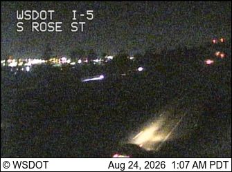Traffic Cam Seattle: I-5 at MP 159.7: S Rose St (Mid-Boeing Field)
