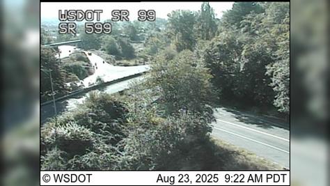 Traffic Cam Burien: SR 99 at MP 23: SR 599 Interchange