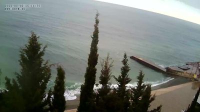 Alushta › South: Эллинг Дельфин , Семидворье, Алушта, Крым, Россия: Пляж