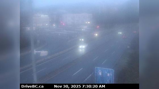 Traffic Cam North Vancouver › North: Hwy 1, north end of Ironworkers Memorial Bridge, looking north