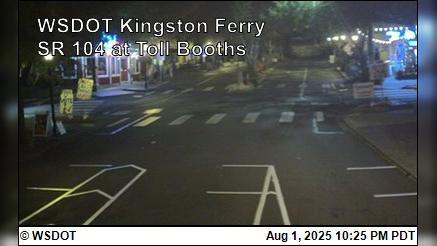Traffic Cam Kingston › North: WSF - SR 104 at Toll Booths