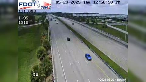 Traffic Cam Sunland Gardens: I-95 MP 131.0 Northbound