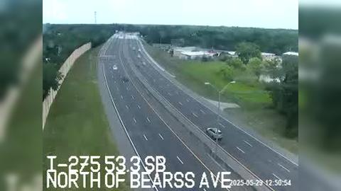 Traffic Cam Lake Magdalene: I-275 S at 53.3 SB