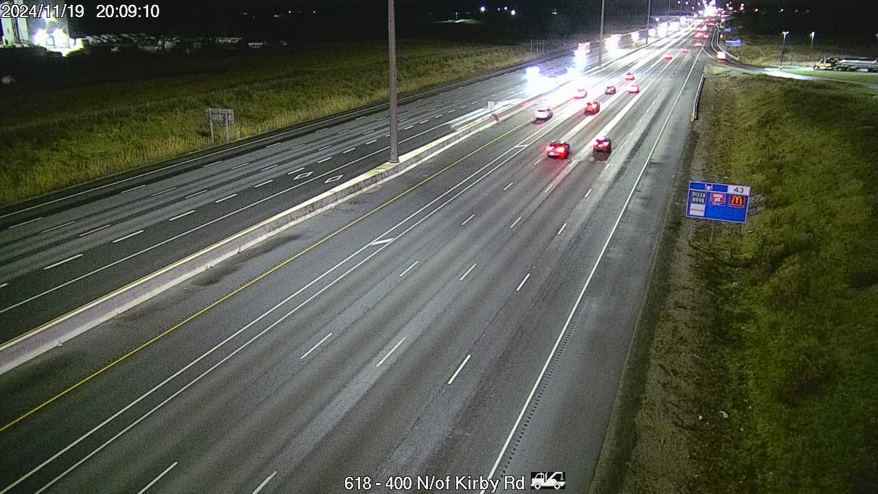 Traffic Cam Vaughan: Highway 400 north of Kirby Road