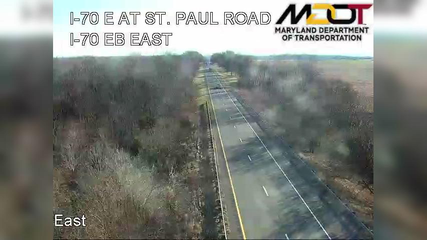 Traffic Cam Shady Bower: I-70 EAST AT ST. PAUL RD (621005)