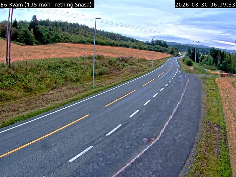 Traffic Cam Kvamseng: E6 Kvam (skifter)