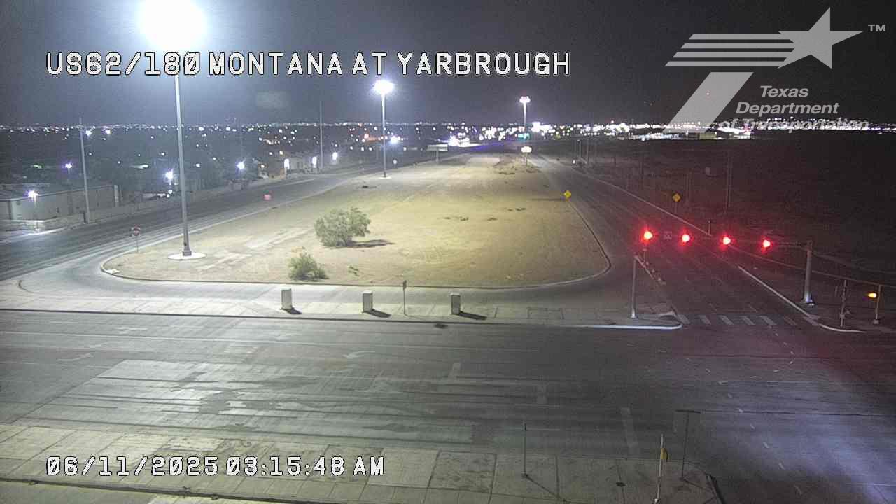 Traffic Cam El Paso › West: US-62/180-Montana @ Yarbrough