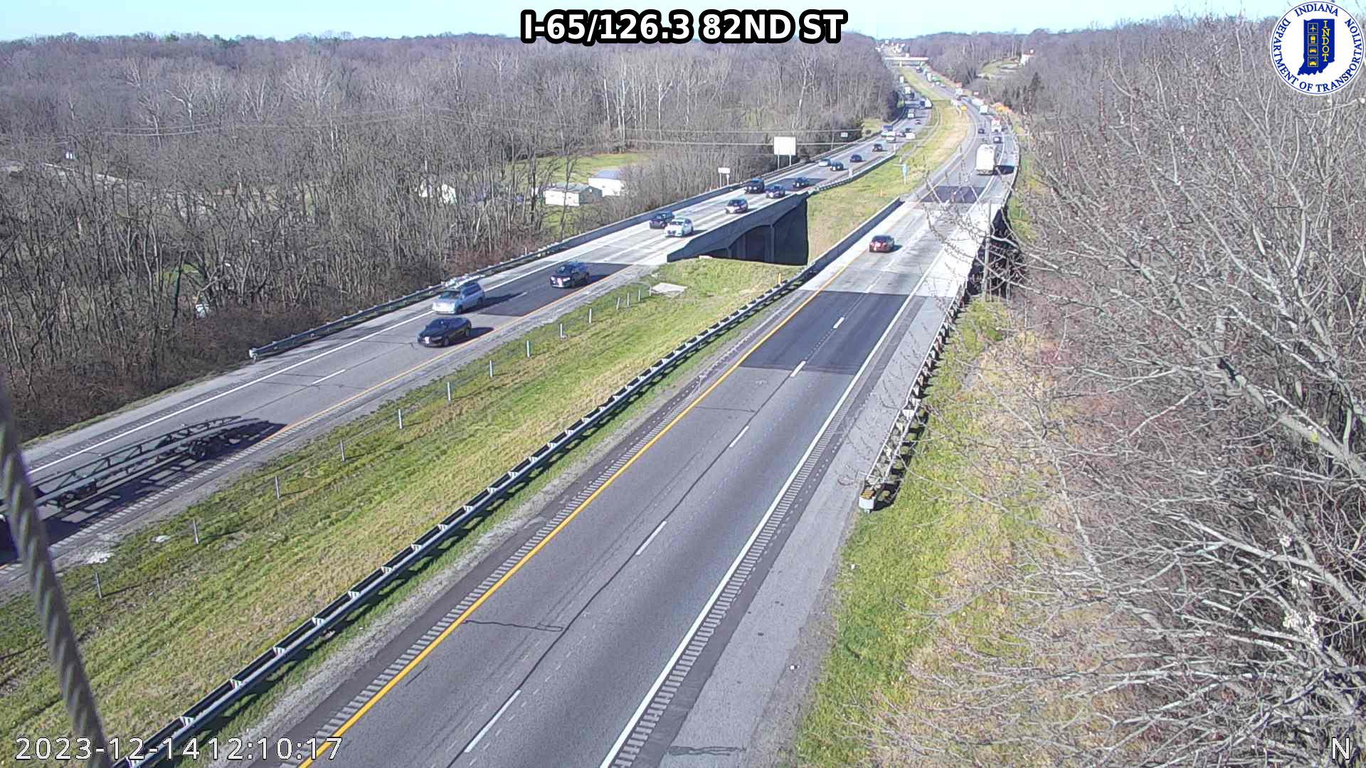 Traffic Cam Indianapolis: I-65: I-65/126.3 82ND ST