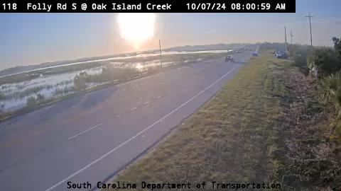 Traffic Cam Folly Beach: Folly Rd S @ Oak Island Creek