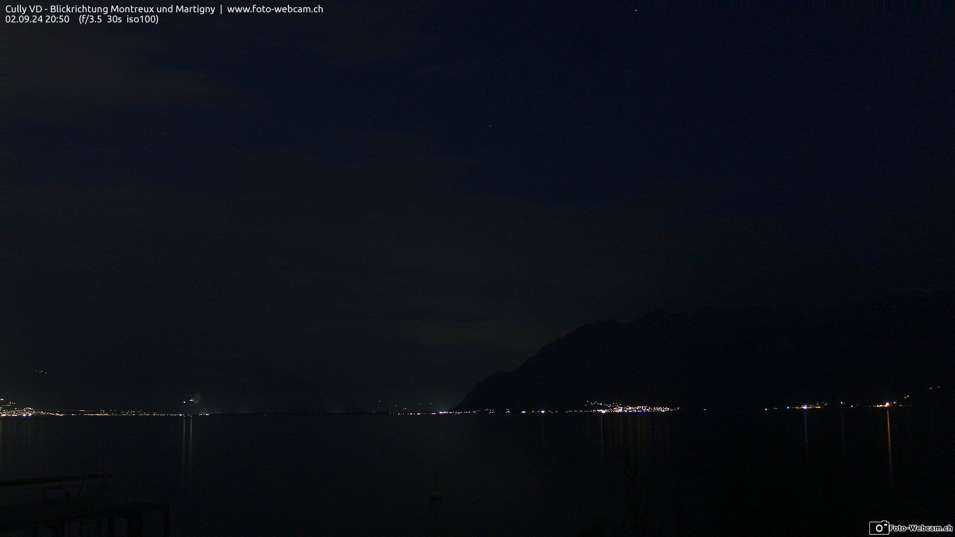 Bourg-en-Lavaux: Cully Genève - Blick richtung Montreux und Martiny