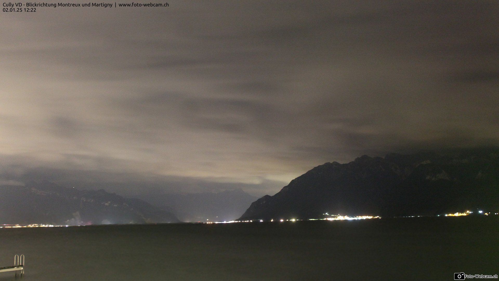 Bourg-en-Lavaux: Cully Genève - Blick richtung Montreux und Martiny