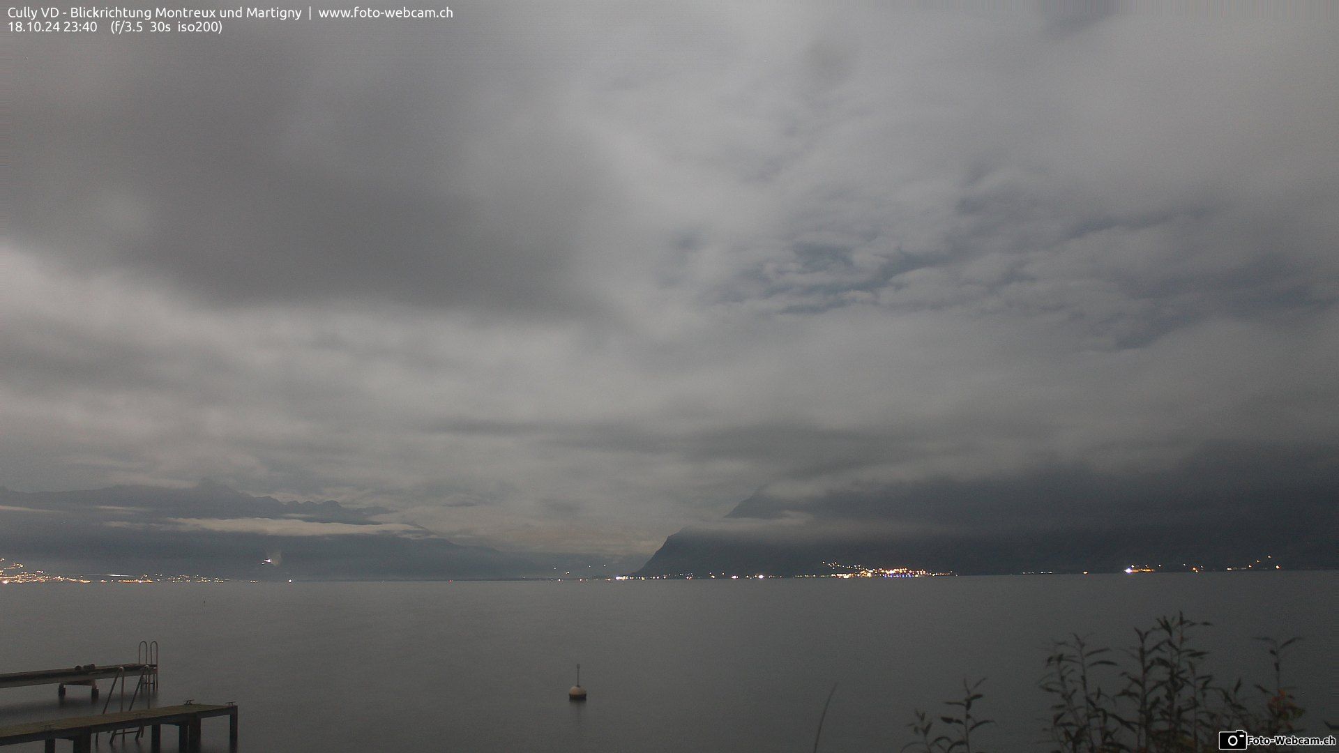 Bourg-en-Lavaux: Cully Genève - Blick richtung Montreux und Martiny