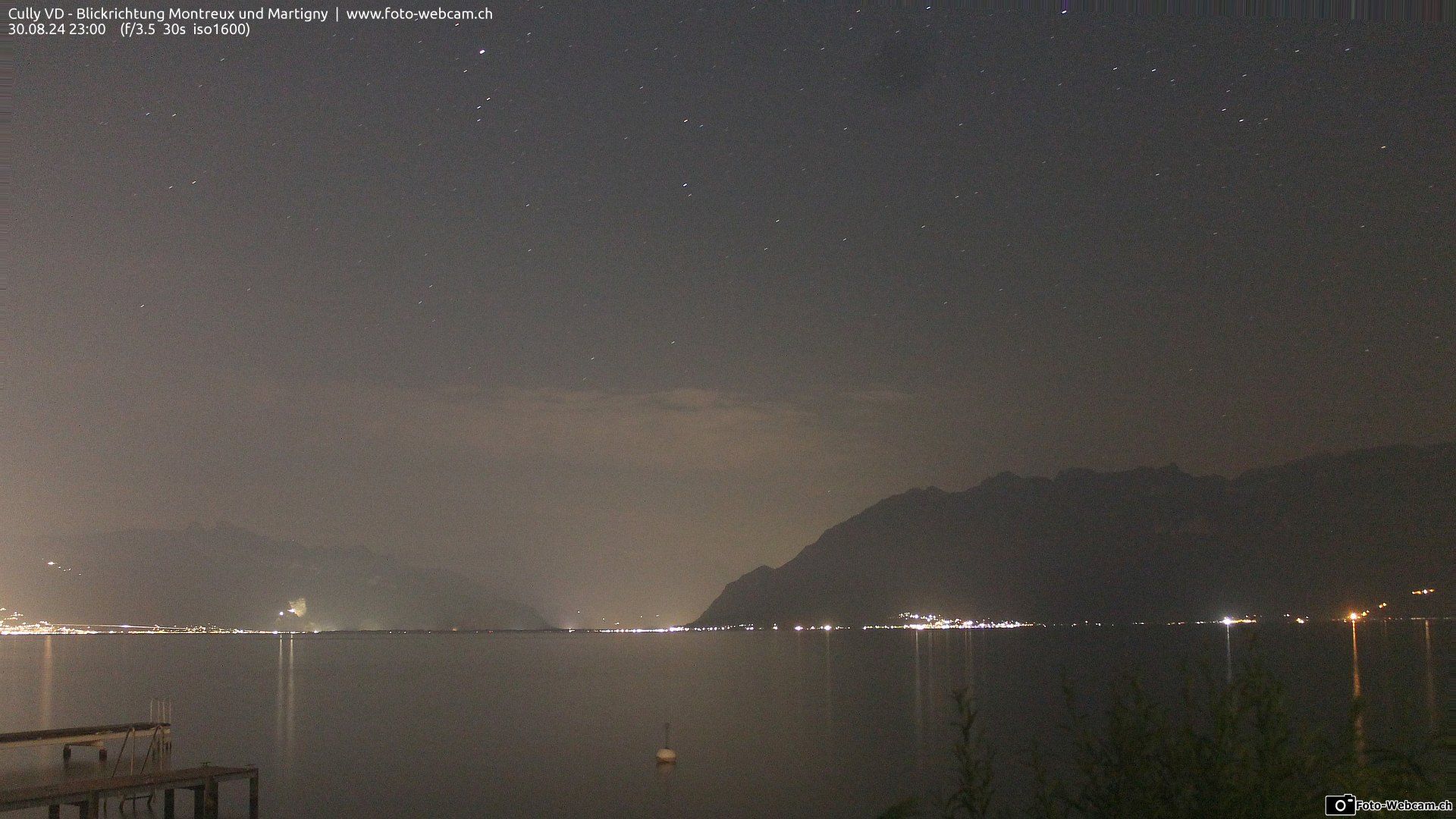 Bourg-en-Lavaux: Cully Genève - Blick richtung Montreux und Martiny