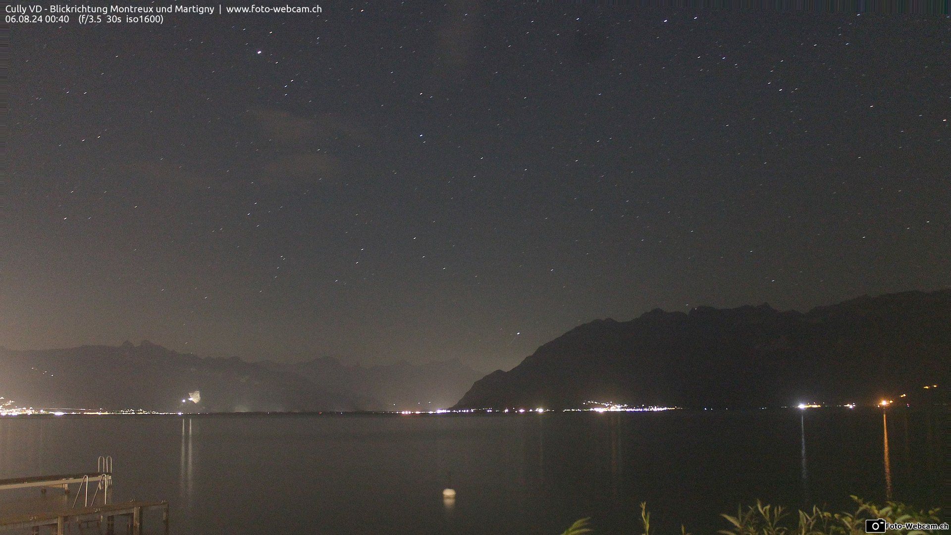 Bourg-en-Lavaux: Cully Genève - Blick richtung Montreux und Martiny