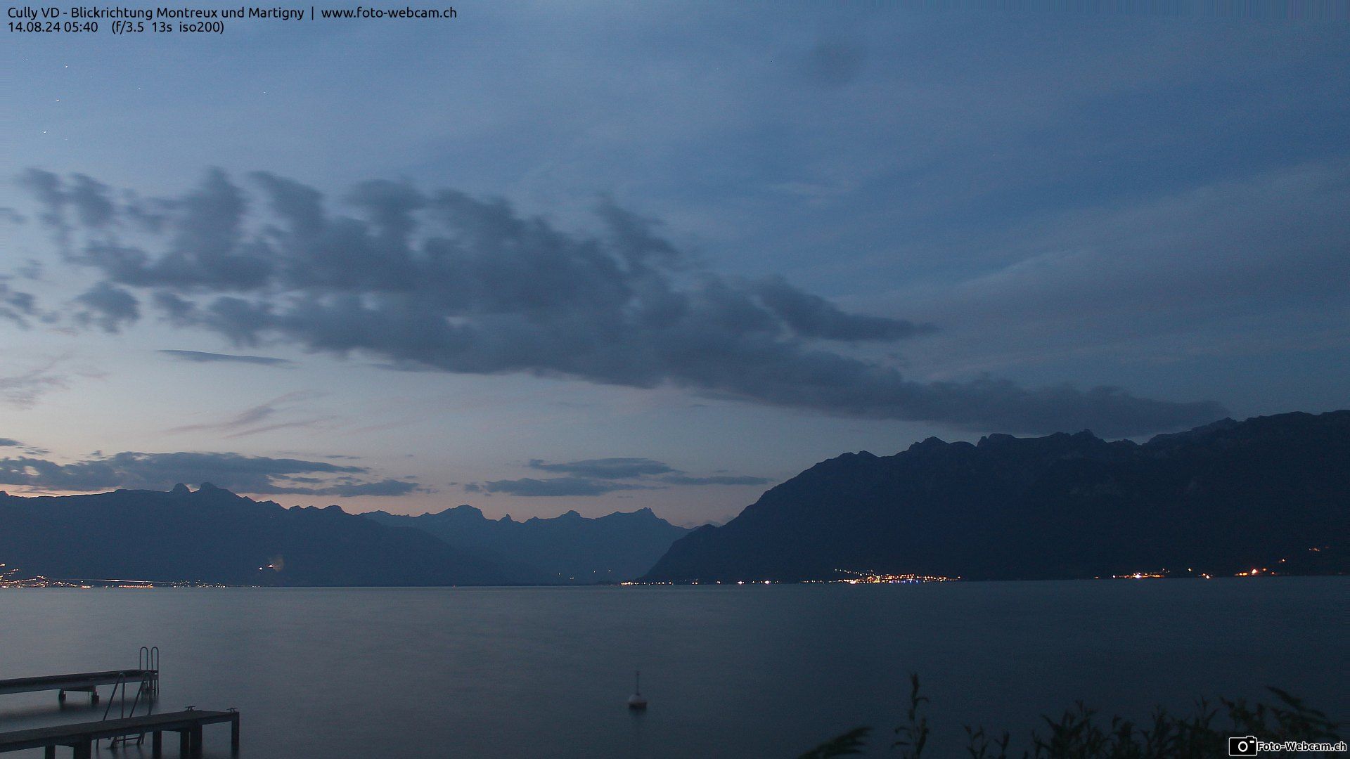 Bourg-en-Lavaux: Cully Genève - Blick richtung Montreux und Martiny