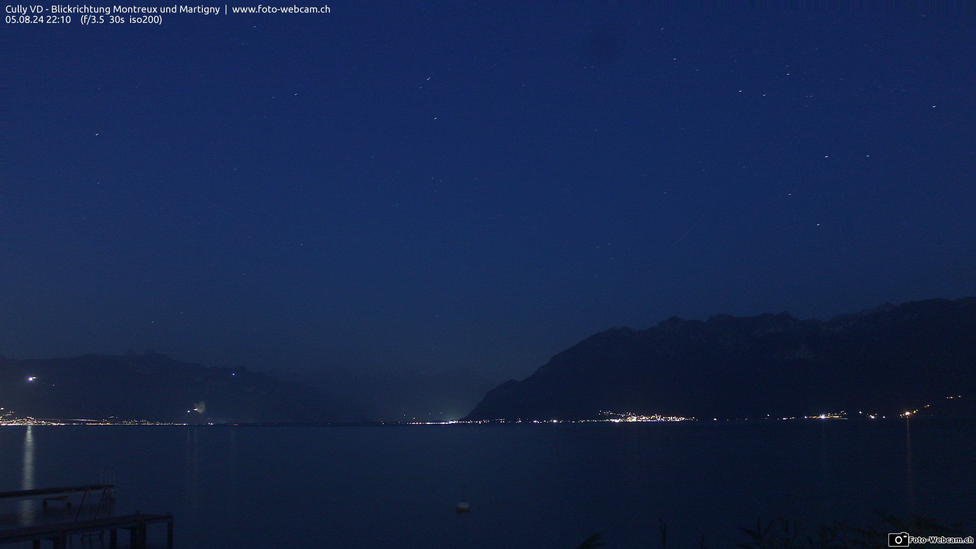 Bourg-en-Lavaux: Cully Genève - Blick richtung Montreux und Martiny