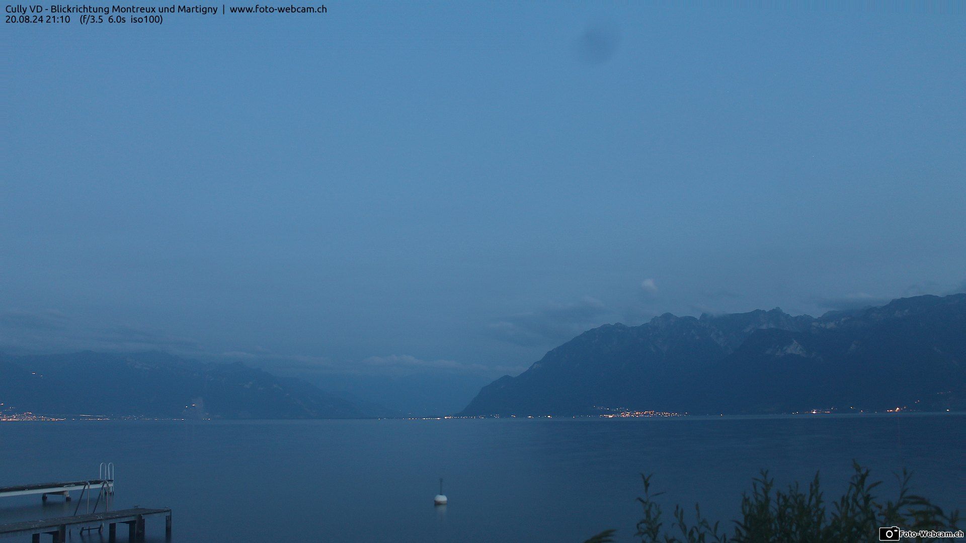 Bourg-en-Lavaux: Cully Genève - Blick richtung Montreux und Martiny