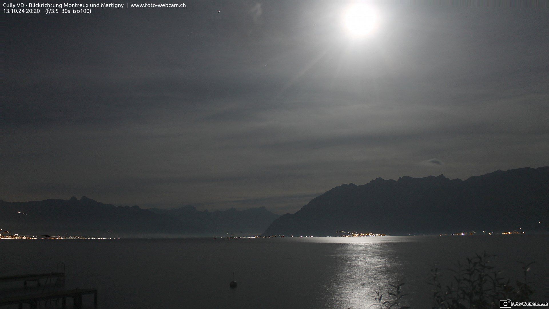 Bourg-en-Lavaux: Cully Genève - Blick richtung Montreux und Martiny