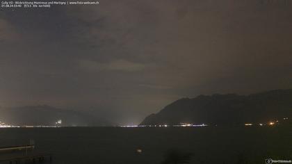 Bourg-en-Lavaux: Cully Genève - Blick richtung Montreux und Martiny