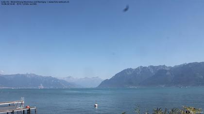 Bourg-en-Lavaux: Cully Genève - Blick richtung Montreux und Martiny