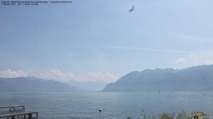 Bourg-en-Lavaux: Cully Genève - Blick richtung Montreux und Martiny