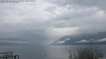 Bourg-en-Lavaux: Cully Genève - Blick richtung Montreux und Martiny