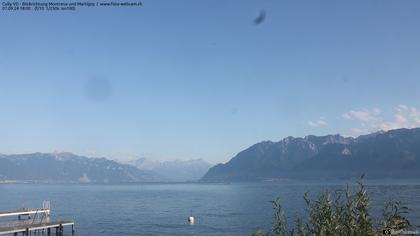 Bourg-en-Lavaux: Cully Genève - Blick richtung Montreux und Martiny