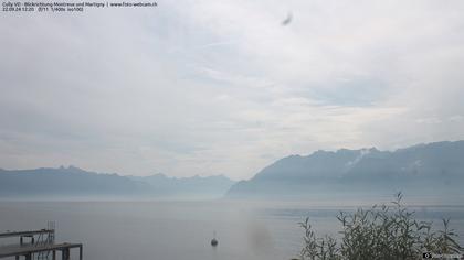 Bourg-en-Lavaux: Cully Genève - Blick richtung Montreux und Martiny