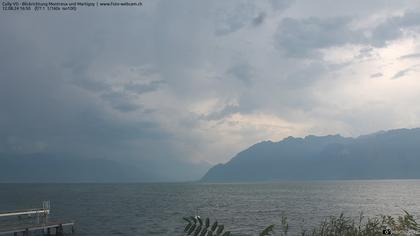 Bourg-en-Lavaux: Cully Genève - Blick richtung Montreux und Martiny