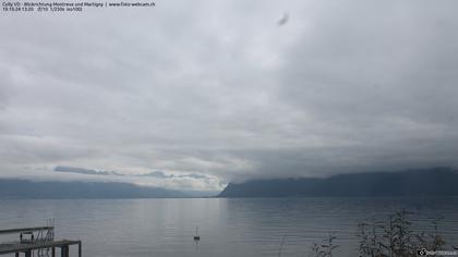 Bourg-en-Lavaux: Cully Genève - Blick richtung Montreux und Martiny