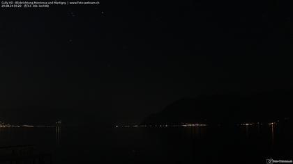 Bourg-en-Lavaux: Cully Genève - Blick richtung Montreux und Martiny