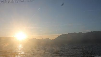 Bourg-en-Lavaux: Cully Genève - Blick richtung Montreux und Martiny