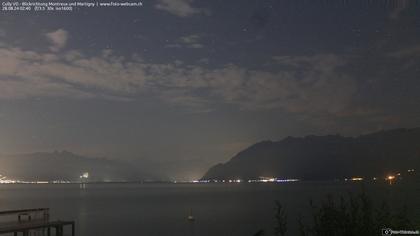 Bourg-en-Lavaux: Cully Genève - Blick richtung Montreux und Martiny