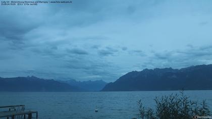 Bourg-en-Lavaux: Cully Genève - Blick richtung Montreux und Martiny