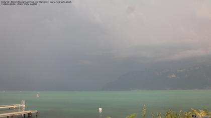 Bourg-en-Lavaux: Cully Genève - Blick richtung Montreux und Martiny