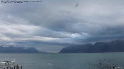 Bourg-en-Lavaux: Cully Genève - Blick richtung Montreux und Martiny