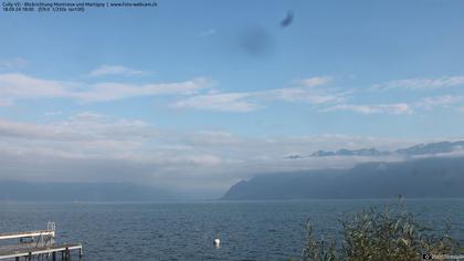 Bourg-en-Lavaux: Cully Genève - Blick richtung Montreux und Martiny