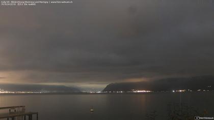 Bourg-en-Lavaux: Cully Genève - Blick richtung Montreux und Martiny